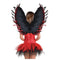 Buy Costume Accessories Black & red feather wings sold at Party Expert