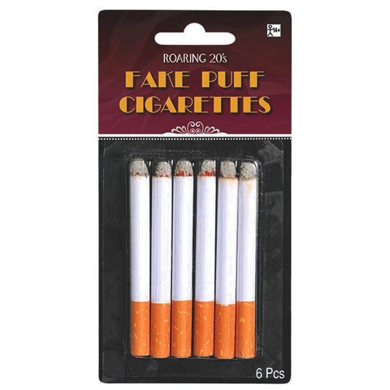 Buy Costume Accessories Fake puff cigarettes, 6 per package sold at Party Expert