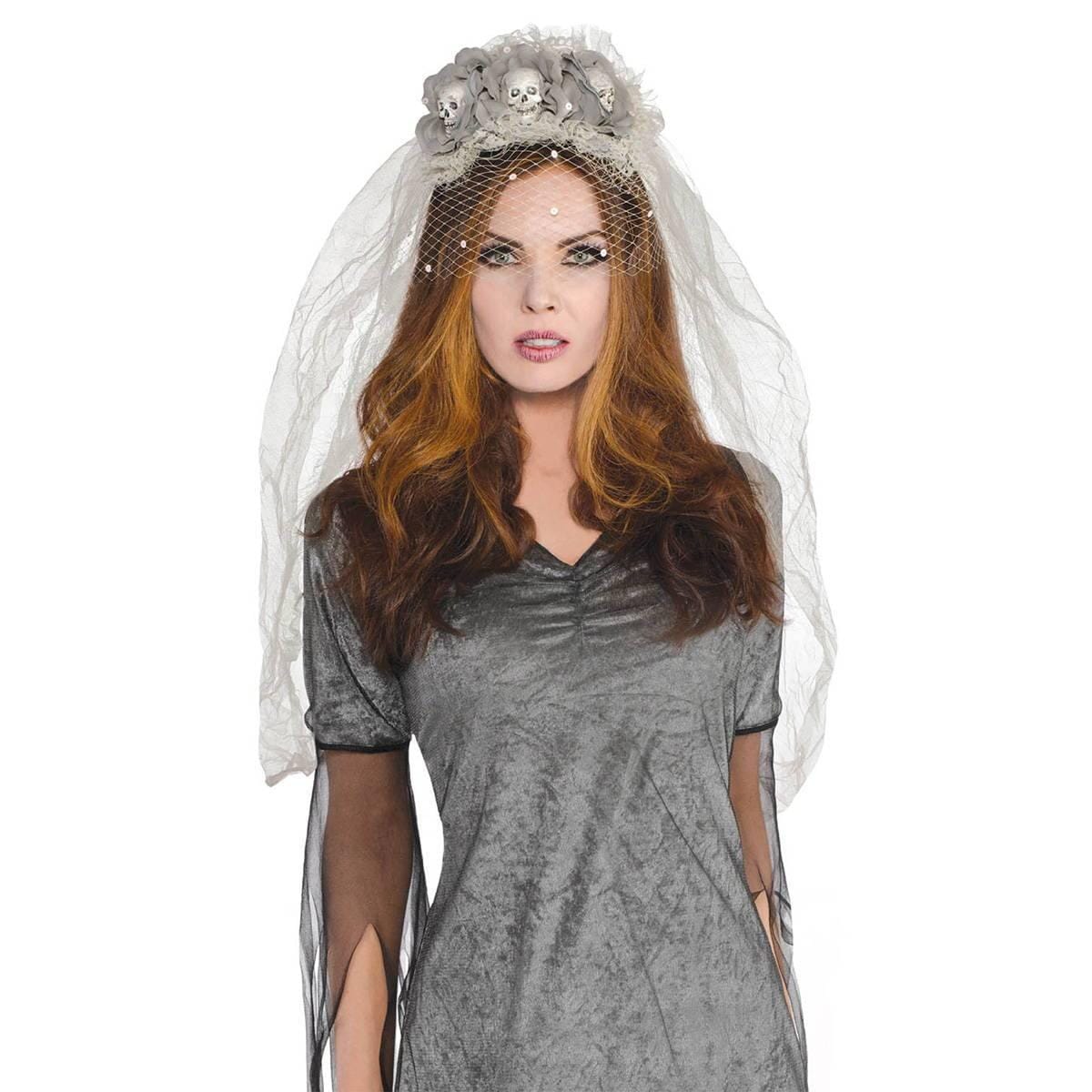 Buy Costume Accessories Ghost bride couture headband for adults sold at Party Expert