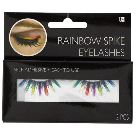 Buy Costume Accessories Rainbow spike fake eyelashes sold at Party Expert