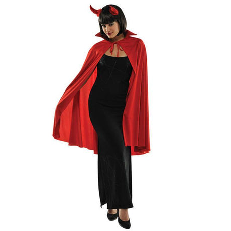 Buy Costume Accessories Red cape for adults sold at Party Expert