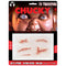 TINSLEY TRANSFERS INC Costume Accessories Chucky Split and Stitched Temporary Tattoo FX 813722024434