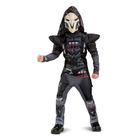 Buy Costumes Reaper Muscle Costume for Kids, Overwatch sold at Party Expert