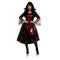 UNDERWRAPS Costumes Gothic Princess Costume for Adults, Red and Black Minidress