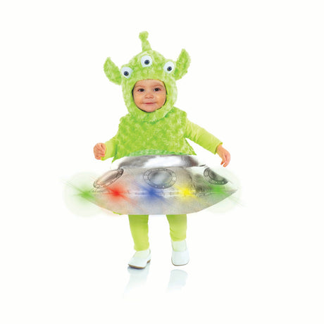 UNDERWRAPS Costumes Out Of This World Costume for Toddlers, Green Plush Body and Head