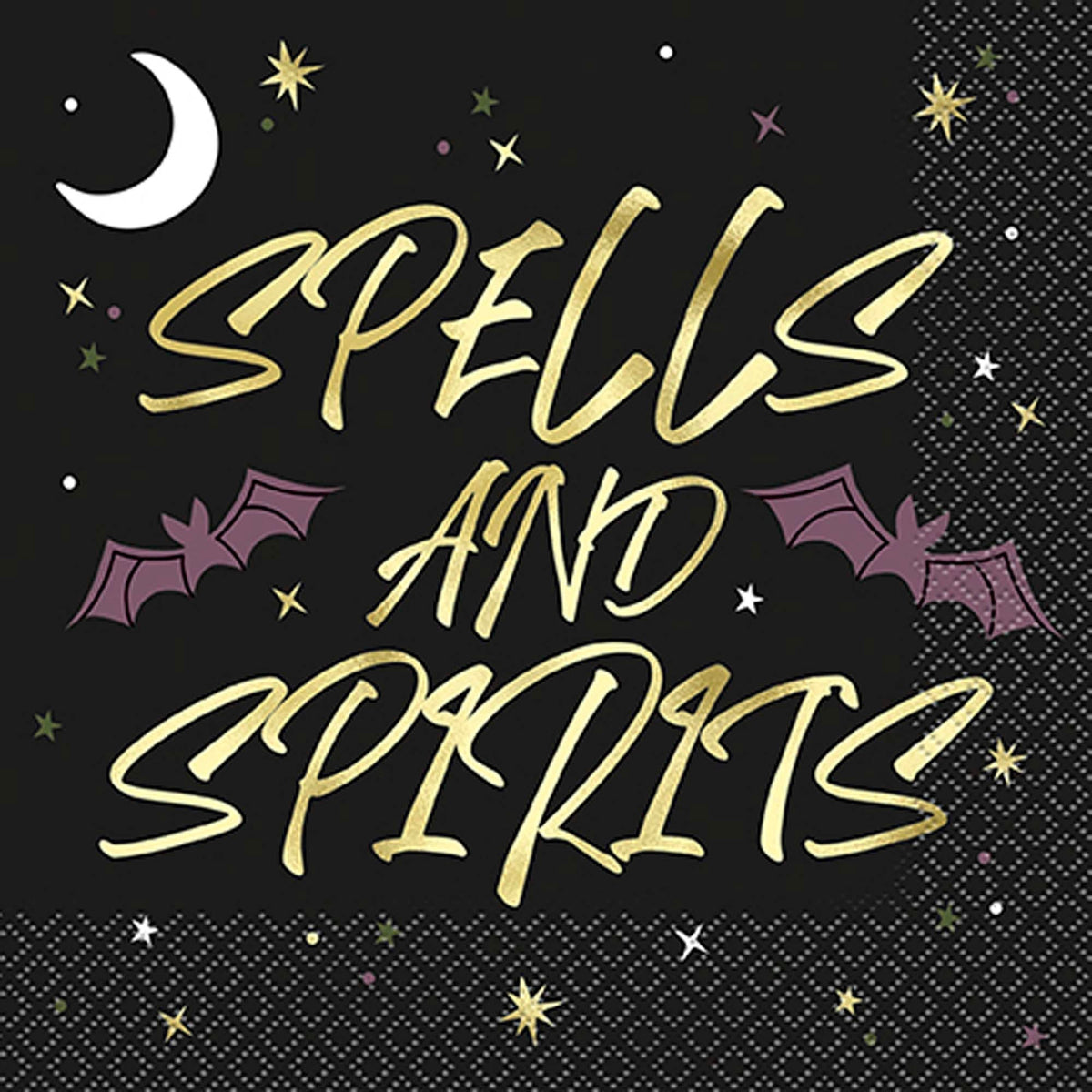 UNIQUE PARTY FAVORS Halloween Celestial Halloween Large Lunch Napkins, 16 Count