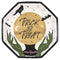 UNIQUE PARTY FAVORS Halloween Celestial Halloween Large Octagon Shaped Lunch Paper Plates, 9 Inches, 8 Count