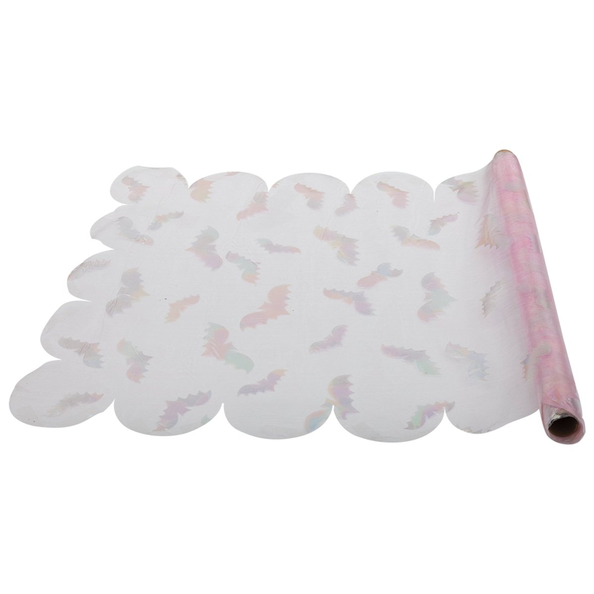 UNIQUE PARTY FAVORS Halloween Groovy Halloween Clear Fabric Table Runner, 1 Count 011179542284