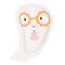 UNIQUE PARTY FAVORS Halloween Groovy Halloween Large Ghost Shaped Lunch Paper Plates, 9 Inches, 8 Count 011179542352
