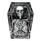 UNIQUE PARTY FAVORS Halloween Sketchy Skulls Large Lunch Paper Plates, 8 Inches, 8 Count 011179520541
