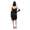 YIWU HUANGQUN CLOTHING CO. LTD Costumes 1920s Black Fringe Dress for Adults