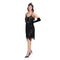 YIWU HUANGQUN CLOTHING CO. LTD Costumes 1920s Black Fringe Plus Size Dress for Adults 840482503756