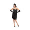 YIWU HUANGQUN CLOTHING CO. LTD Costumes 1920s Black Fringe Plus Size Dress for Adults 840482503756
