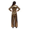 YIWU HUANGQUN CLOTHING CO. LTD Costumes Gold Disco Queen Jumpsuit for Adults