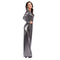 YIWU HUANGQUN CLOTHING CO. LTD Costumes Silver Disco Queen Jumpsuit for Adults